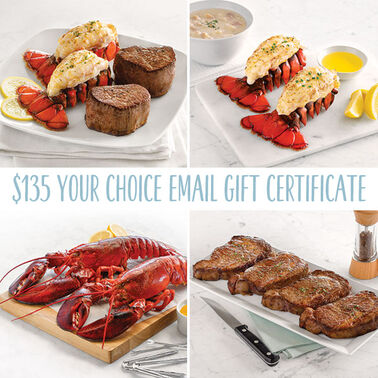 $135 Your Choice EMAIL Gift Certificate