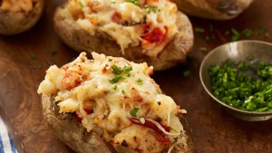 Twice Baked Potatoes with Maine Lobster