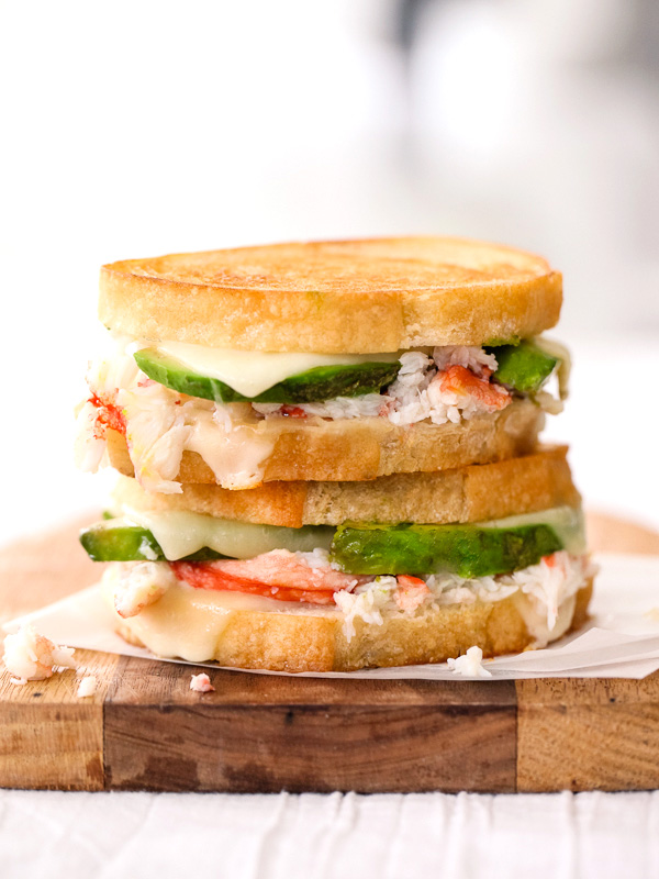 Crab and Avocado Grilled Cheese