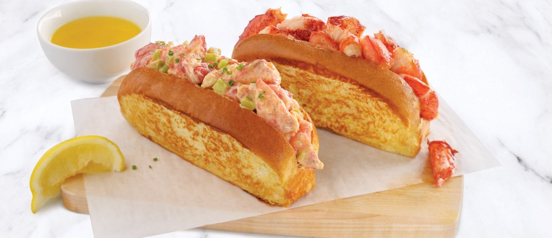 lobster roll on a plate