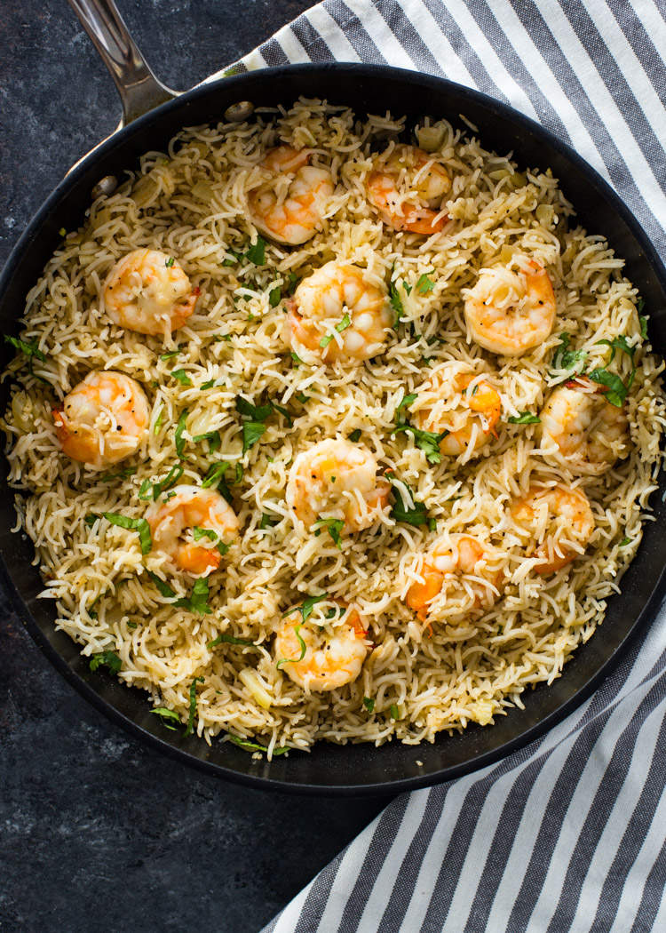 15-Minute One Pan Shrimp and Rice